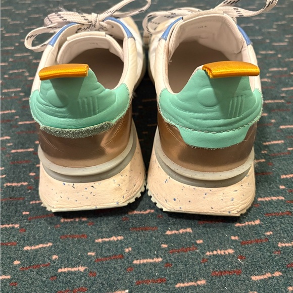 Concept Women's Athletic Shoes - White, Blue, and Tan - Picture 3 of 6